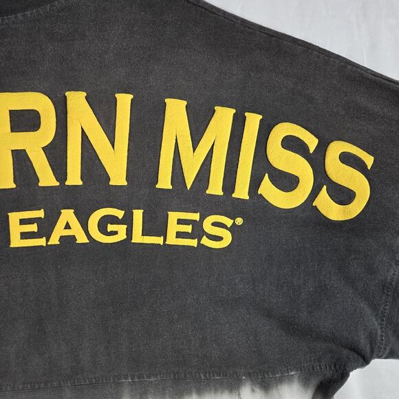 Spirit Jersey Southern Miss Golden Eagles L Tie Dye Long Sleeve Oversized Top - Picture 10 of 11